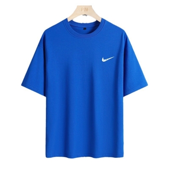Unisex βαμβακερό T‑shirt για καλοκαίρι 2024, χαλαρή γραμμή, μονόχρωμο, στρογγυλή λαιμόκοψη, βαρύ βαμβάκι, Diwei Street