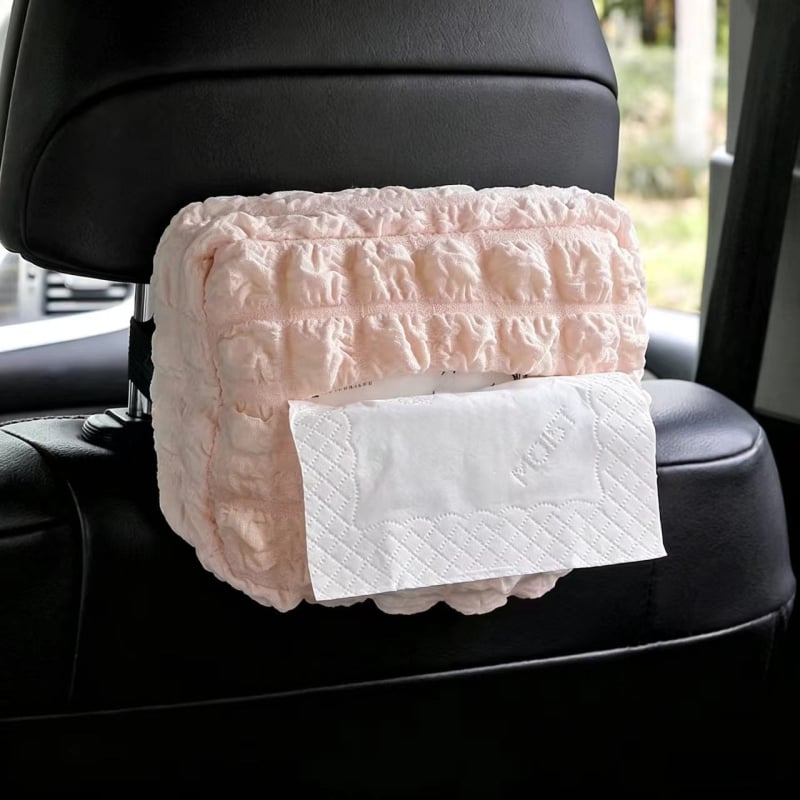 Auto kutija za maramice od plišane tkanine, viseći organizator za naslon za ruku i višenamjenska torba za pohranu maramica
