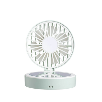 Mini ogledalo za šminku s USB punjivim stolnim ventilatorom