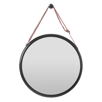 30 cm átmérőjű kerek falra szerelhető sminktükör, ideális fürdőszobába és hálószobába, minimalistikus dizájn