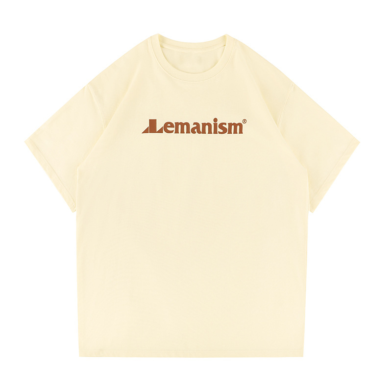 Lenamiss američki retro stil, muška T majica kratkih rukava od 100% pamuka, opušten kroj, 300 g