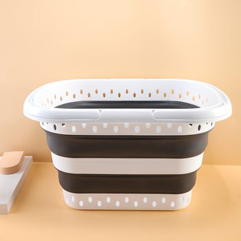 Prijenosni sklopivi koš za prljavu odjeću, za kućnu upotrebu i kupaonu, plastični veliki koš za rublje