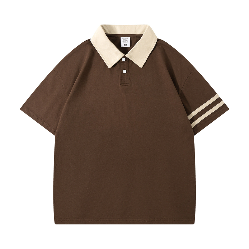 Ljetna pamučna polo majica 2024 - unisex, udoban kroj, kratkih rukava, dizajn blok boja