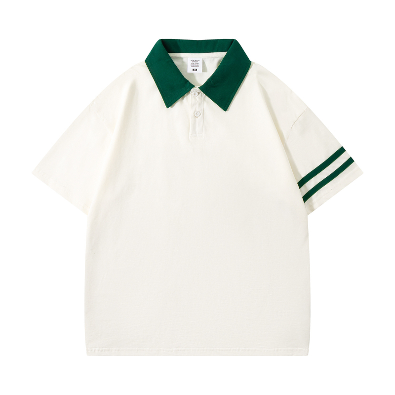 Ljetna pamučna polo majica 2024 - unisex, udoban kroj, kratkih rukava, dizajn blok boja