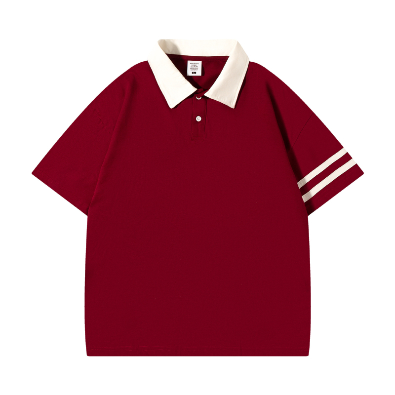 Ljetna pamučna polo majica 2024 - unisex, udoban kroj, kratkih rukava, dizajn blok boja