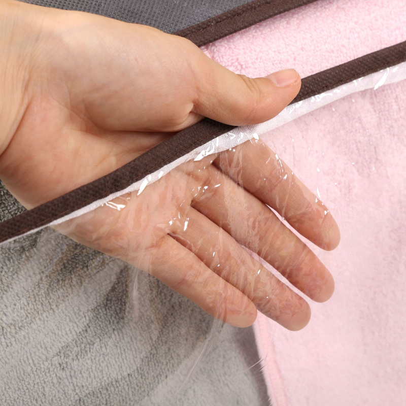Torba za skladištenje pokrivača s prozirnim prozorom, organizator odjeće, za preseljenje i kućnu upotrebu, netkani materijal, veličina 70×50×30 cm, kapacitet 100–150 L