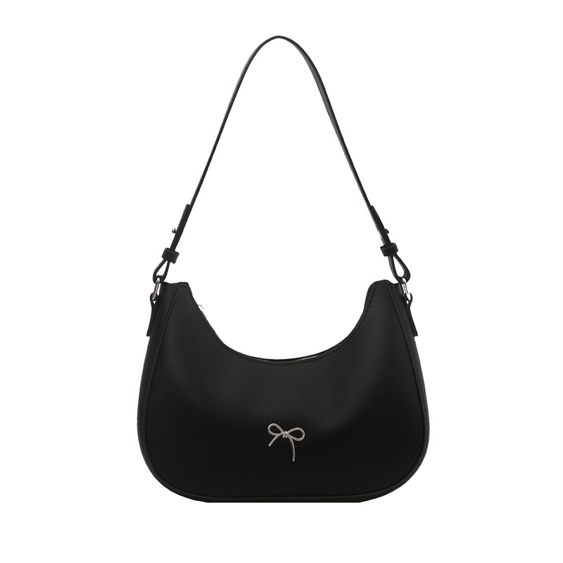 Nova ženska crossbody torbica s mašnicom, retro stil, francuska inspiracija, PU koža, srednja veličina, svakodnevna uporaba