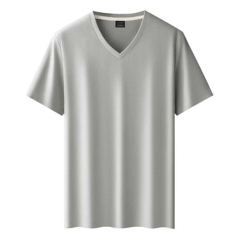 80-ih mercerizirani pamuk muški T-shirt s kratkim rukavima, s osjećajem hlađenja, ležernog kroja