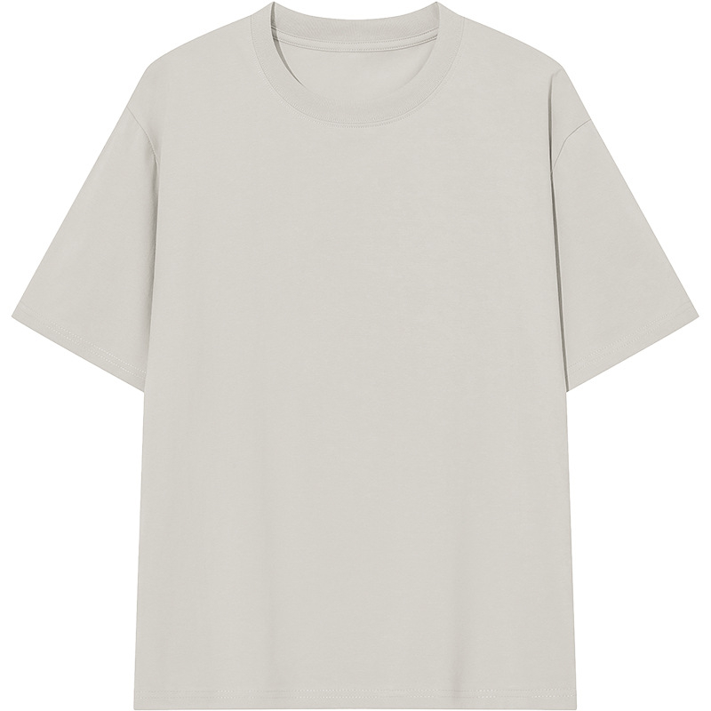 2026 Νέο στυλ ανδρικό T-shirt από Mercerized βαμβάκι Ice Silk, κοντό μανίκι, στρογγυλός λαιμός, μονόχρωμο, δροσερό με γρήγορο στέγνωμα, καλοκαίρι