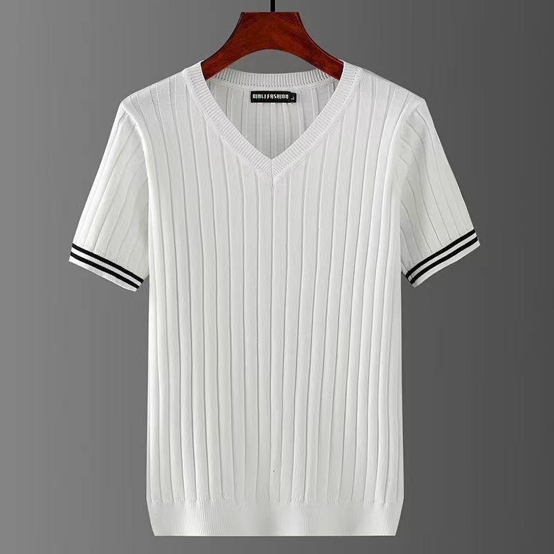 Muška polo majica s kratkim rukavima, uski kroj, lagani Ice Silk materijal za ljeto