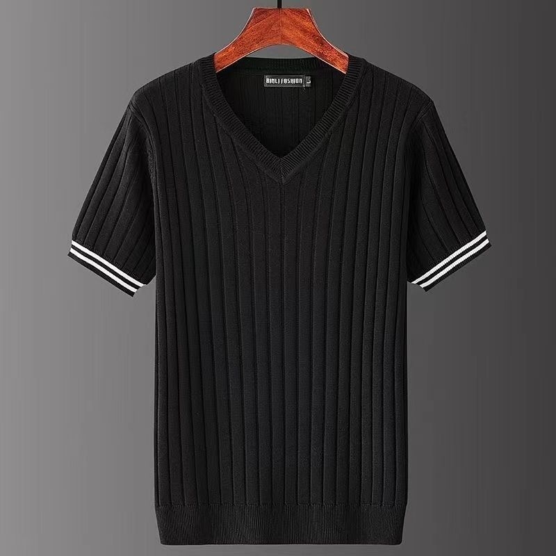 Muška polo majica s kratkim rukavima, uski kroj, lagani Ice Silk materijal za ljeto