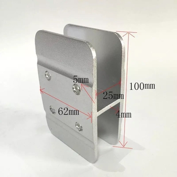Aluminijski H-klip za spajanje gornjeg i donjeg bočnog pločastog dijela kreveta, H-tip klipsa za ploču od 25 mm, stabilizator ograde dvostrukog kreveta