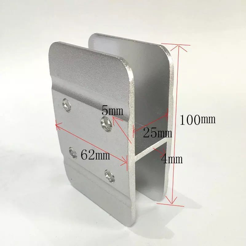 Aluminijski H-klip za spajanje gornjeg i donjeg bočnog pločastog dijela kreveta, H-tip klipsa za ploču od 25 mm, stabilizator ograde dvostrukog kreveta