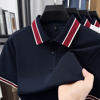 Ljeto 2026: Polo s kratkim rukavima od teškog materijala, klasična polo ovratnik, poslovno-ležerni stil, muški jednobojni top