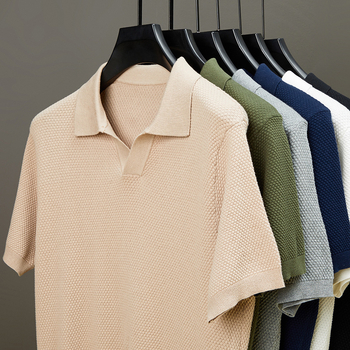 Muško polo od 100% pamuka, kratkih rukava, V izrez, prozračan lagani dres