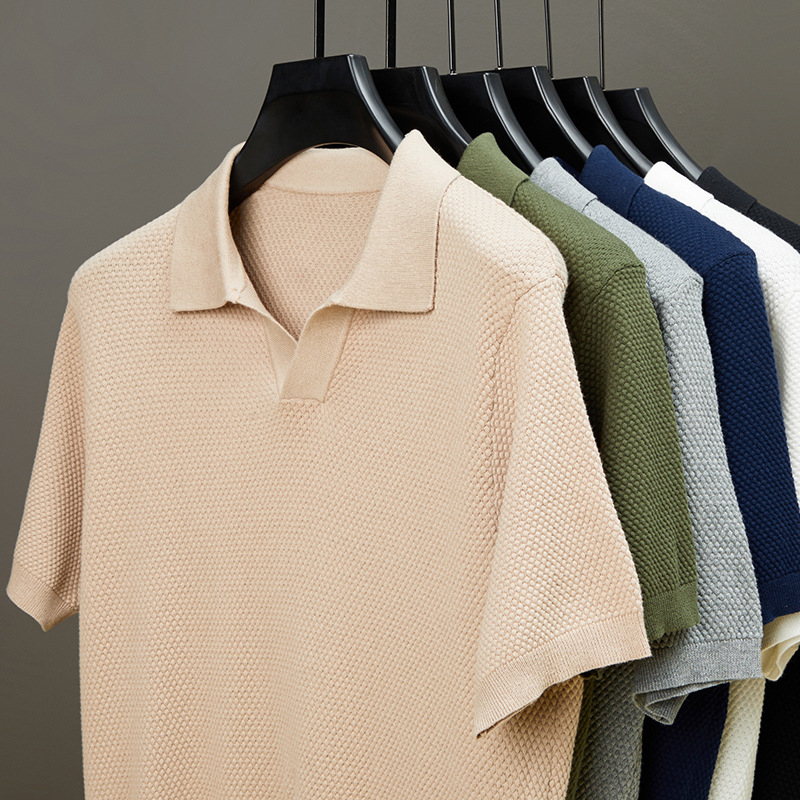 Muško polo od 100% pamuka, kratkih rukava, V izrez, prozračan lagani dres