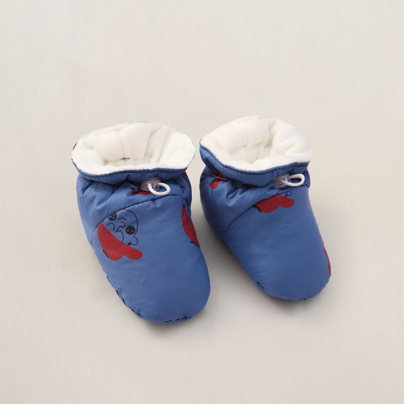 Dječje cipele s mekom potplatom od pamuka, unutrašnja fleece podstava, zaštita stopala, 0–12 mjeseci, unisex