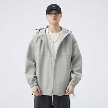Férfi kapucnis dzseki tavasz és őszre, streetwear stílusú, 2025 kollekció