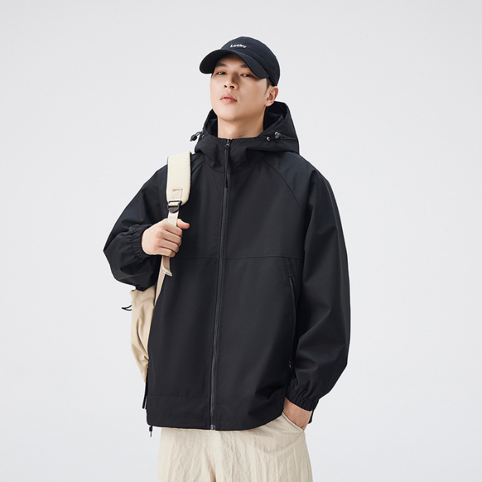 Férfi kapucnis dzseki tavasz és őszre, streetwear stílusú, 2025 kollekció