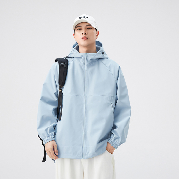 Férfi kapucnis dzseki tavasz és őszre, streetwear stílusú, 2025 kollekció