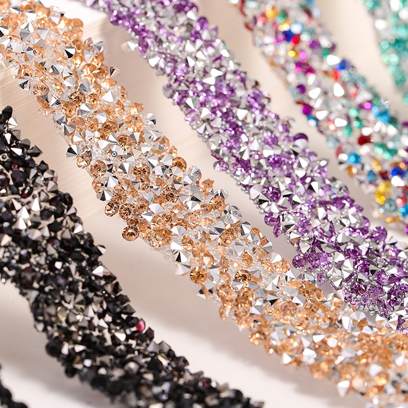Pojas od smole s rhinestones, ljepilo za topljenje, dvostrano ljepilo, širina 1,5 cm, za cipele, torbe i odjeću