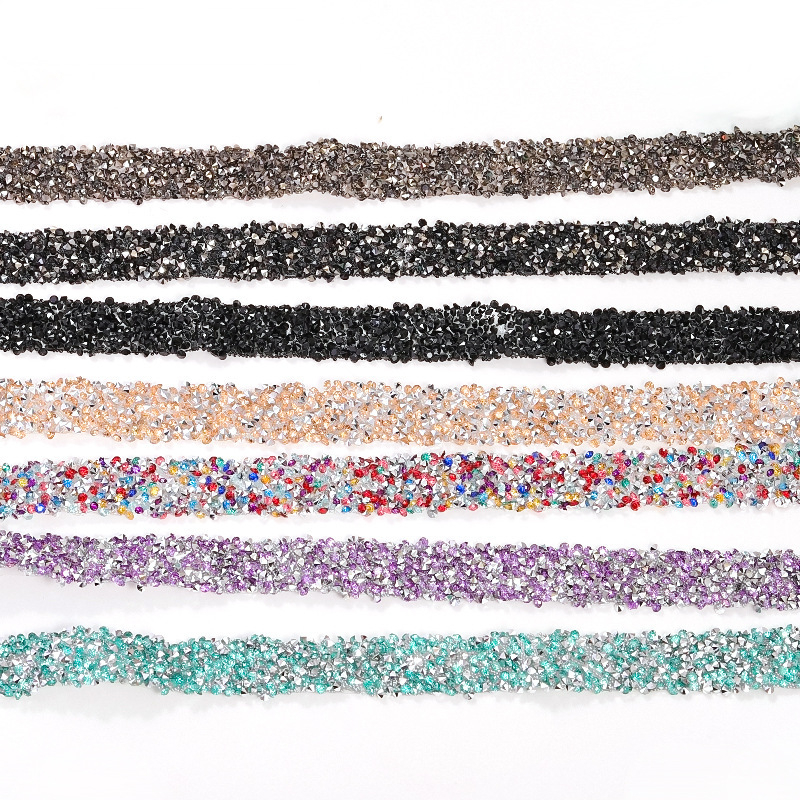 Pojas od smole s rhinestones, ljepilo za topljenje, dvostrano ljepilo, širina 1,5 cm, za cipele, torbe i odjeću