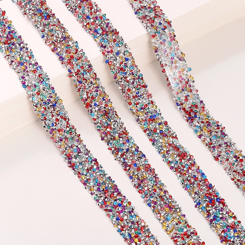 Pojas od smole s rhinestones, ljepilo za topljenje, dvostrano ljepilo, širina 1,5 cm, za cipele, torbe i odjeću