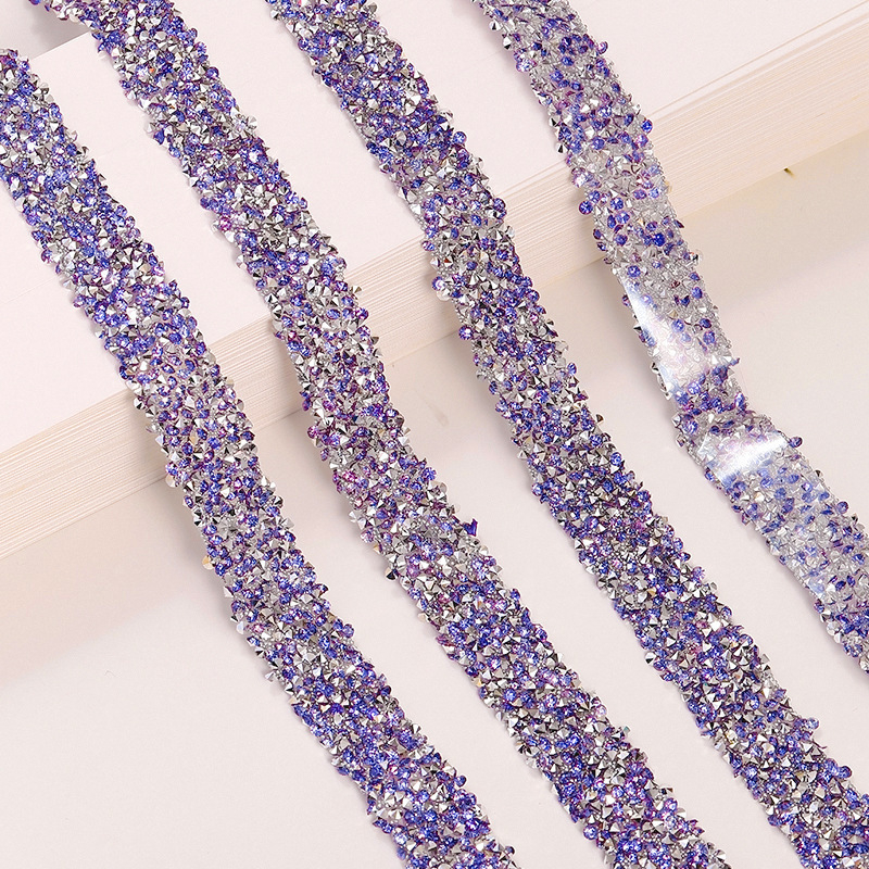 Pojas od smole s rhinestones, ljepilo za topljenje, dvostrano ljepilo, širina 1,5 cm, za cipele, torbe i odjeću