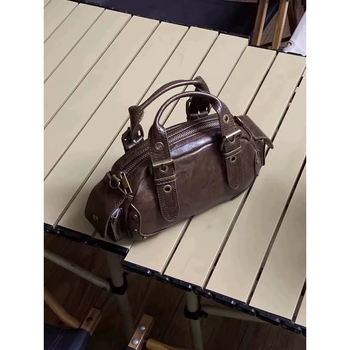 Niche dizajnerska retro torba za žene, preko ramena, motocikl stil, proljeće 2024