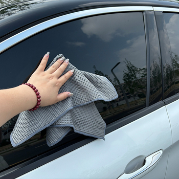 Mikrovlakana krpa za automobil s wafelnom uzorkom – za detailing i pranje, izuzetno upijajuća, snažno uklanjanje mrlja