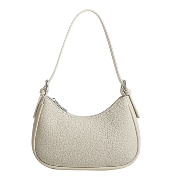 2026 Nova modna minimalistička torba za podlakticu s dojmljivim dojmom vrhunske kvalitete, bijela baguette torba, svestrana za rame ili crossbody.
