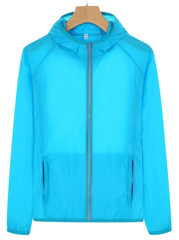 Unisex lagana jakna s kapuljačom za zaštitu od sunca, vanjski najlonski windbreaker, prozračna, brzo se suši, UPF30, vodootporna