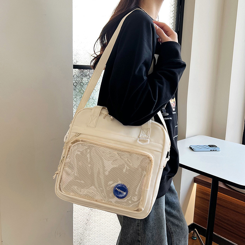 2024 nova modna prozirna crossbody torba s velikim kapacitetom, dnevna ženska torba za studentice