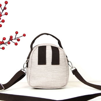 Mini torba od voskanog užeta, pletene od pamuka i lana, crossbody dvostruka, mala svježa studentska torba, model M202