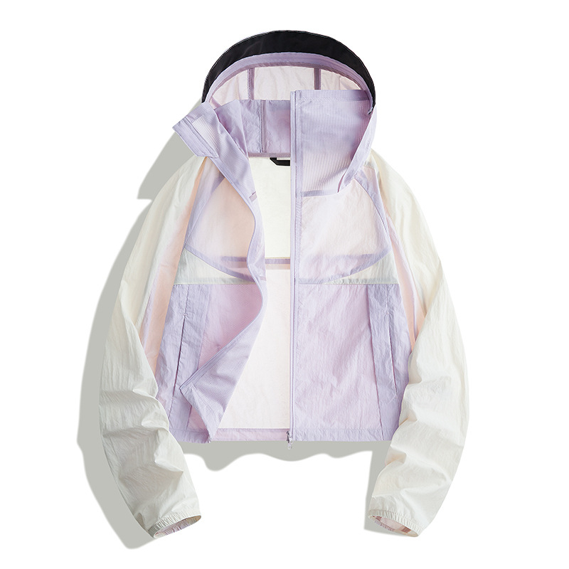 Ženska ljetna jakna za zaštitu od sunca, kratki kroj, UPF50+, Ice Silk hlađena tkanina, mogućnost tiskanja logotipa