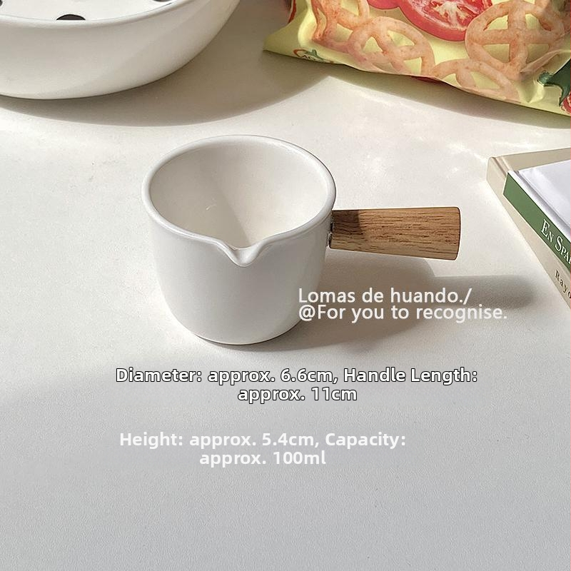 Ochovenado Mini Kanvička na Mlieko s Držadlom, Porcelán, Miska na Omáčku a Kávové Doplnky pre Západné Jedlá