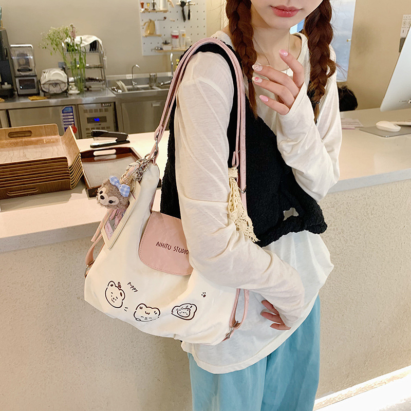 Nova dolazna: Casual patchwork torba za rame s kontrastnim bojama, sladak nišni dizajn, svakodnevna crossbody torba