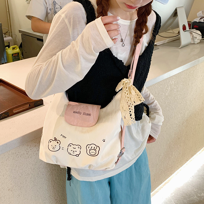 Nova dolazna: Casual patchwork torba za rame s kontrastnim bojama, sladak nišni dizajn, svakodnevna crossbody torba