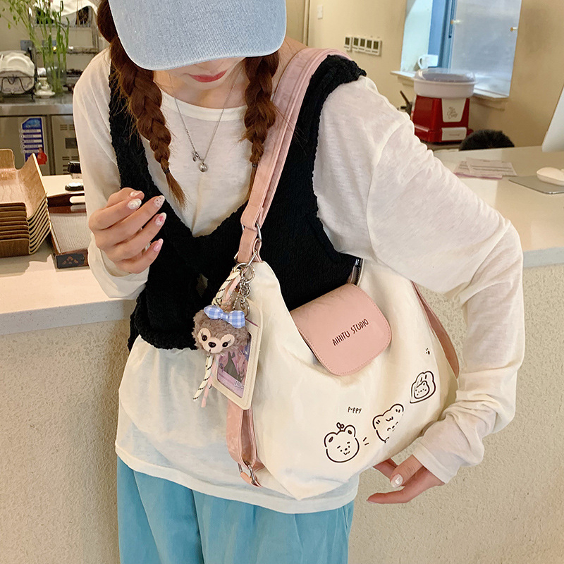 Nova dolazna: Casual patchwork torba za rame s kontrastnim bojama, sladak nišni dizajn, svakodnevna crossbody torba