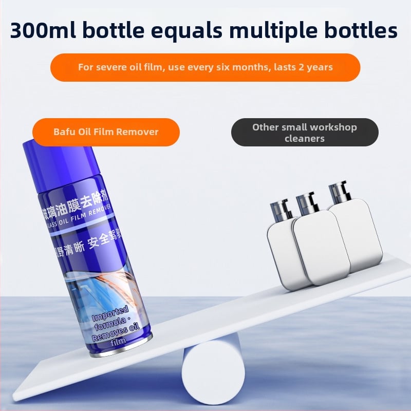 Odstraňovač olejového filmu z automobilového skla a penový čistiaci prostriedok