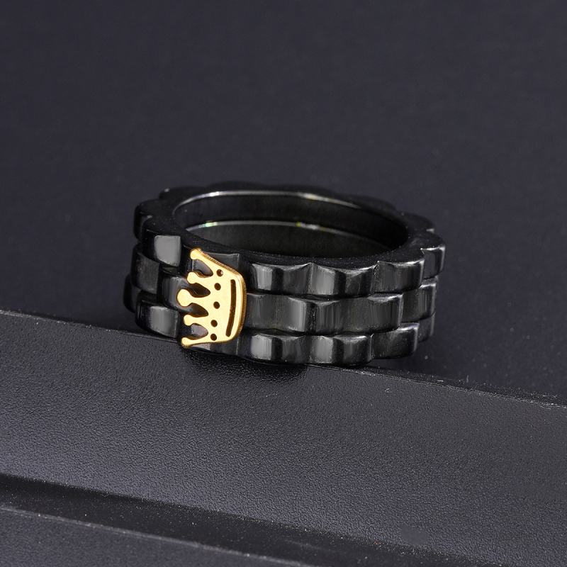 Prsten s krunom, originalni dizajn, unisex, minimalistički stil