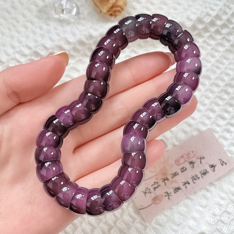 Természetes fehér Bodhi gyökérből készült karkötő, 33 gyöngy, kézműves, nőknek, 12 mm