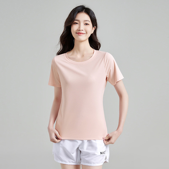 Ženski outdoor brzosušeći T-shirt – okrugli izrez, slobodan kroj, kratki rukavi, prozračna tkanina