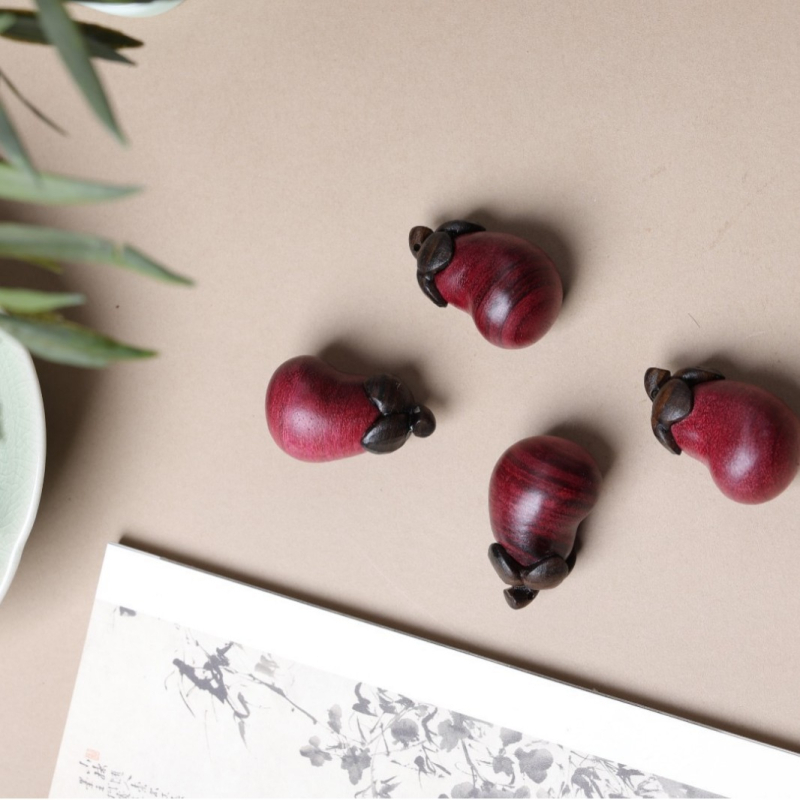 Drveni ručno izrađeni DIY dodaci: rosewood, motiv jagode, lychee plod, sandalovo drvo i ukrasi od tikve