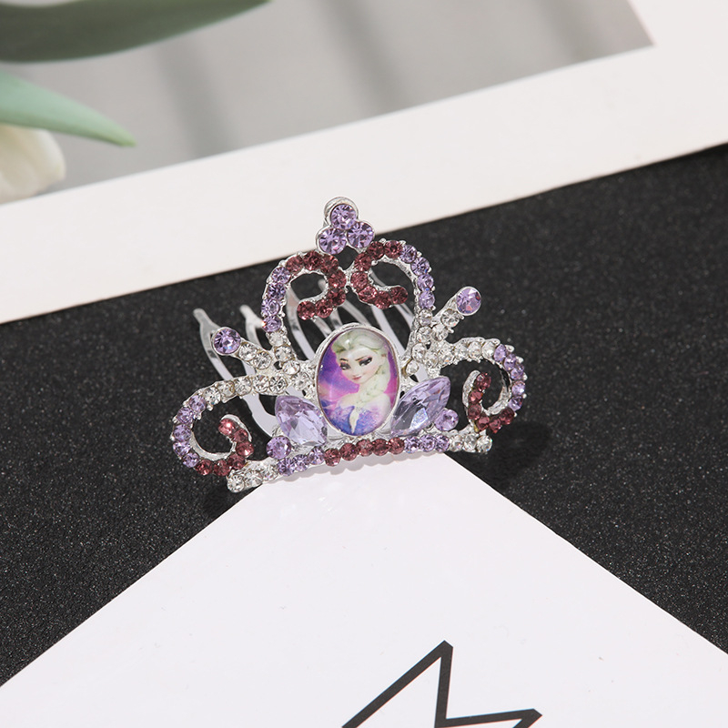 Új rhinestone korona hajkiegészítő gyerekeknek, aranyos fejfedő lányoknak, hajcsat a színpadi előadásokhoz