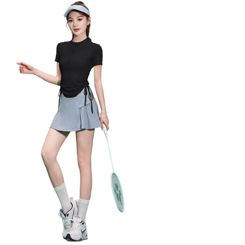 Ženski sportski komplet: tenis top i badminton suknja za trčanje