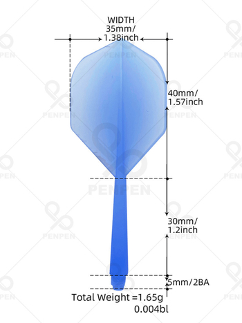 Penpen darts – 3 komada, prozirna blister kutija, visoka prozirnost, otporno na pad