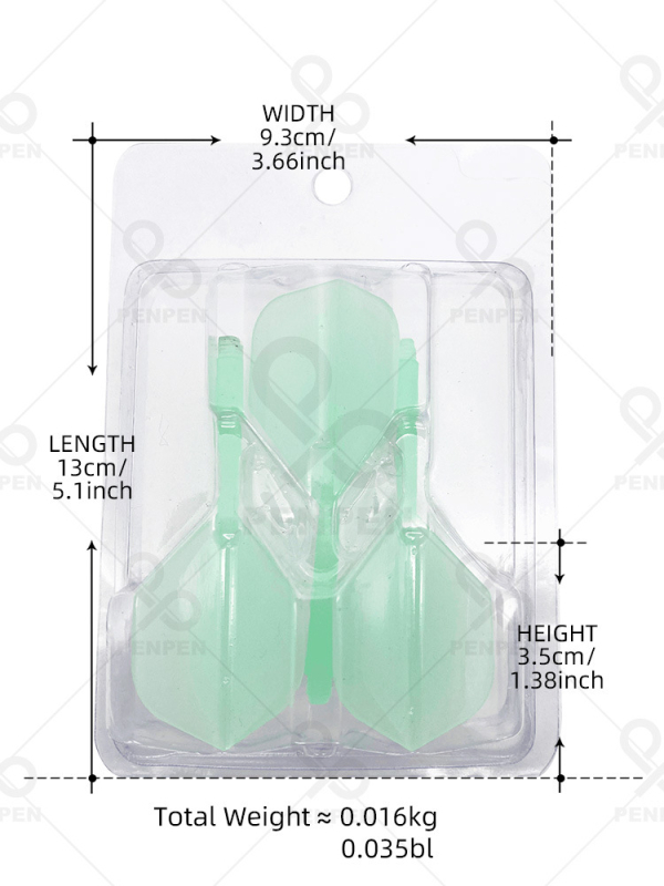 Penpen darts – 3 komada, prozirna blister kutija, visoka prozirnost, otporno na pad