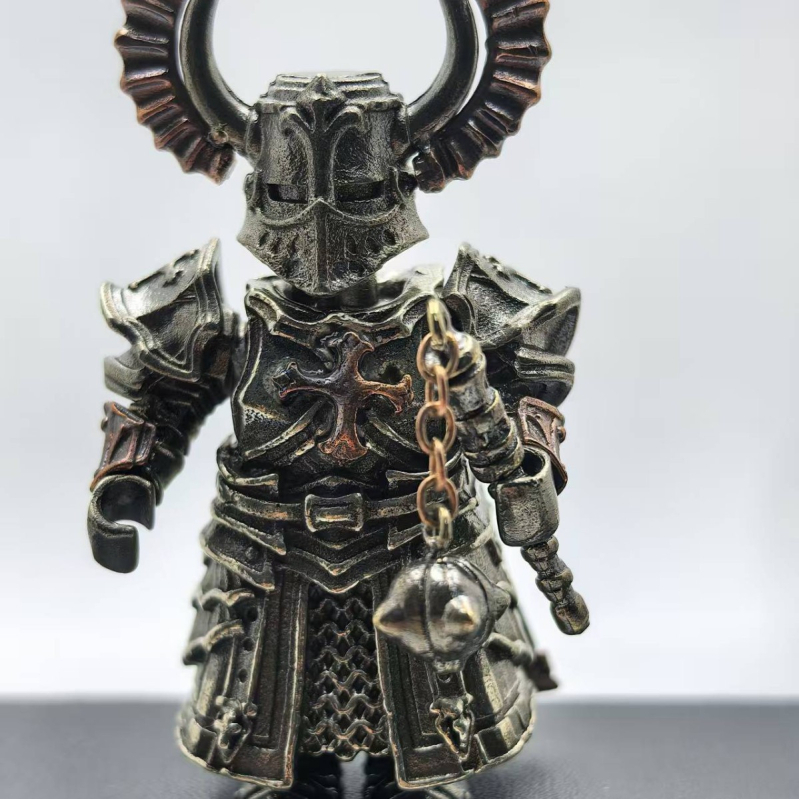 Nova metalna magnetska odvojiva stolna dekoracija s bakrenom ručkom i modernom figuricom.