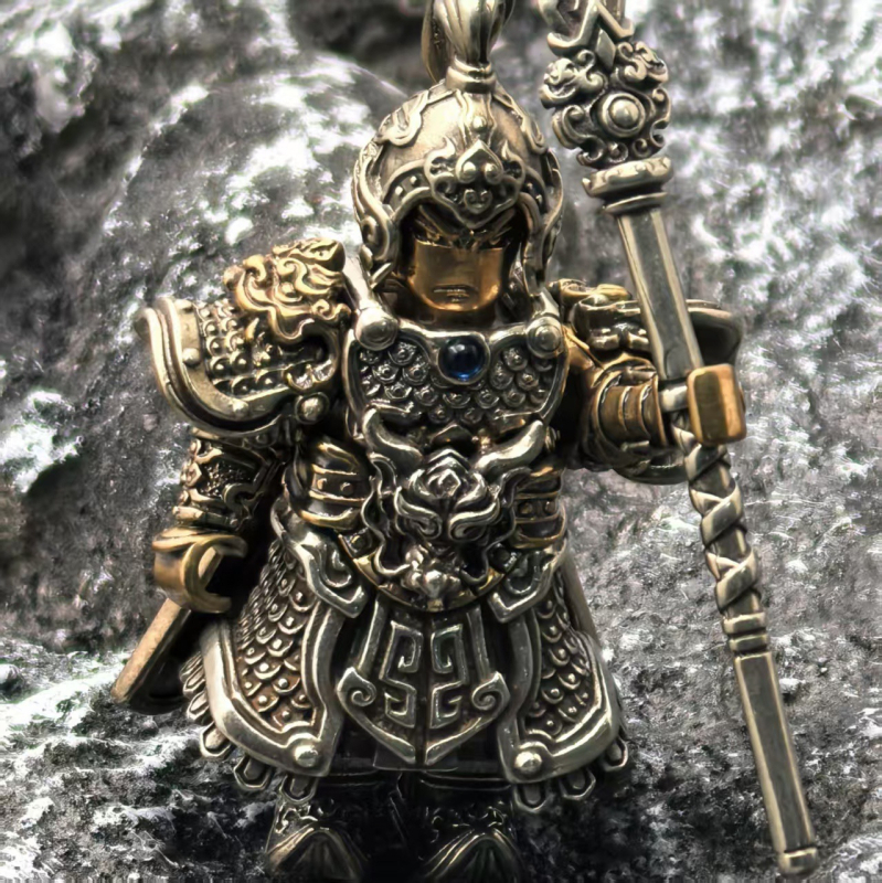 Nova metalna magnetska odvojiva stolna dekoracija s bakrenom ručkom i modernom figuricom.